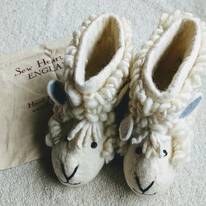 New Sew Heart Felt Sheep Slippers